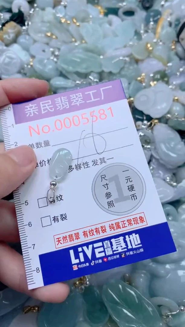 翡翠未镶嵌颈饰5581