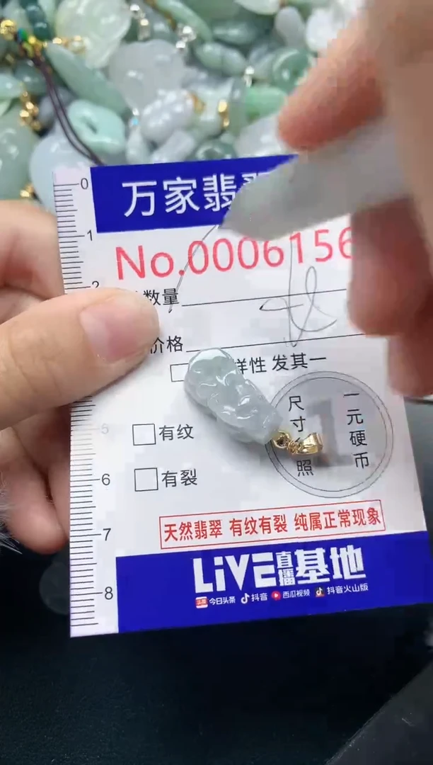 吊坠(不含链)未镶嵌翡翠6156