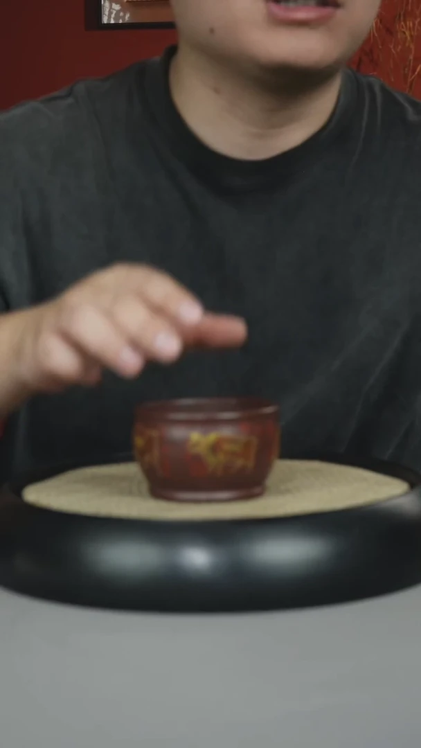 茶壶紫砂石红 五牛杯