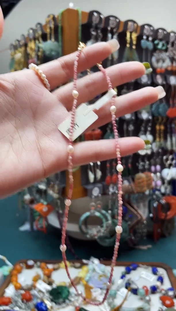 蔷薇辉石未镶嵌颈饰饰品