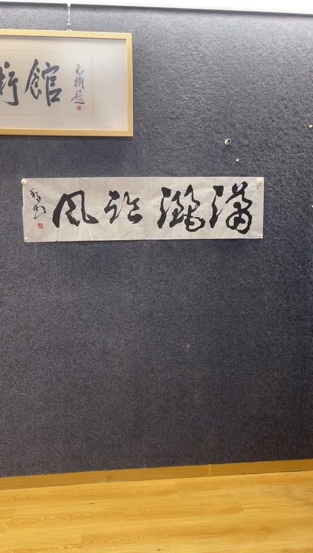 书法6885黎F霄湘临风四尺对开软片