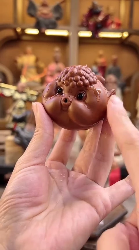 紫砂茶宠器闵茶宠摆件