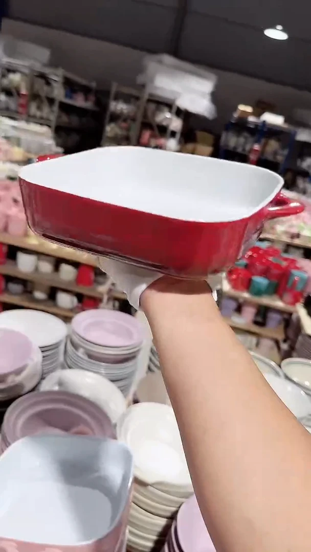 碗红色四方碗微瑕 凑满20元包邮