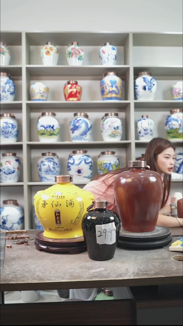 泥塑10斤装枣泥色双面釉