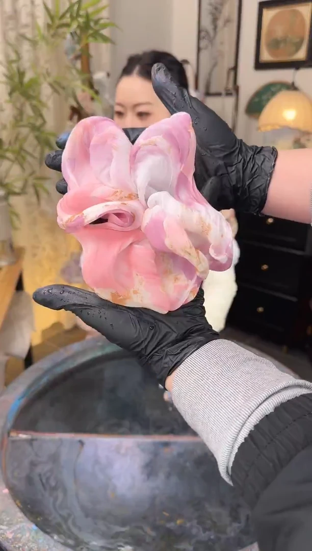 6 粉金色 大贝壳发圈