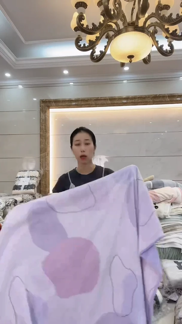 水貂毛200*230紫色被套