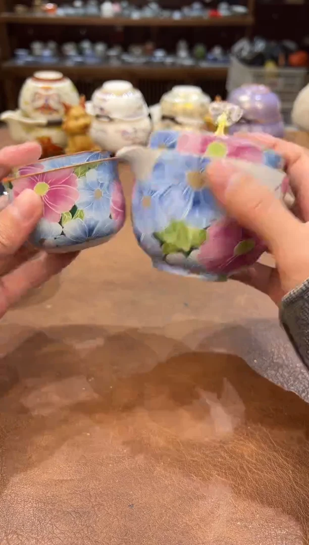 真的很便宜会开片的旅行茶具