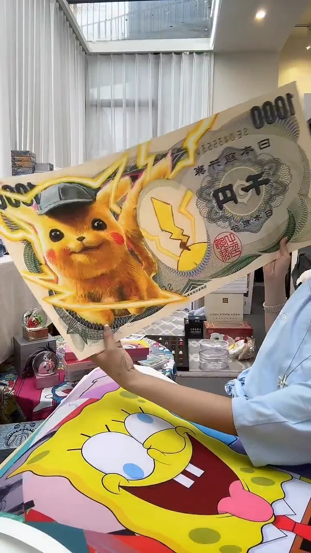 潮流玩具 于方 艺术家亲签 宝可梦版画 全新 200版