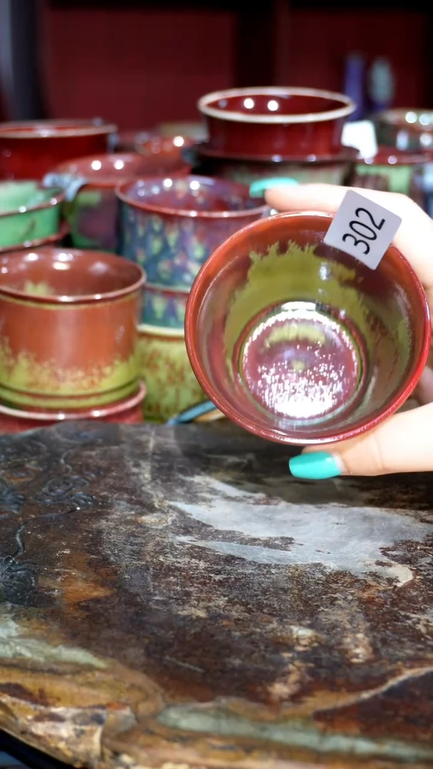 摆件精品窑变钧瓷茶器