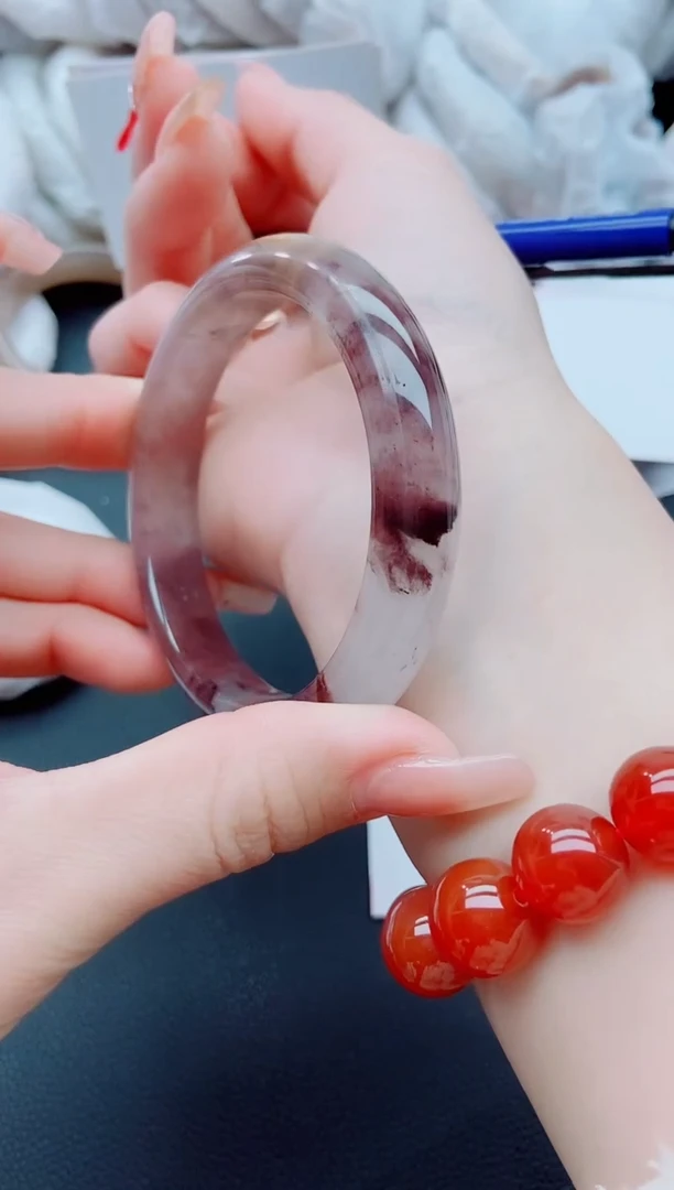 【闪购商品】石英质玉手镯未镶嵌J355-60-61