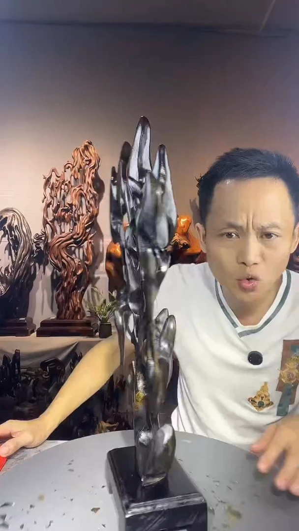 金丝楠顺**风小叶桢楠随行摆件20