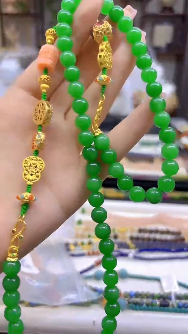 翡翠未镶嵌颈饰DIY款X439