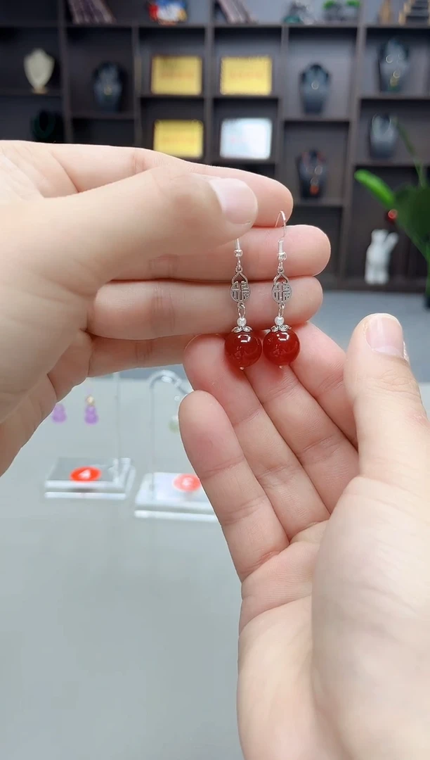未镶嵌耳饰玛瑙/玉髓230000
