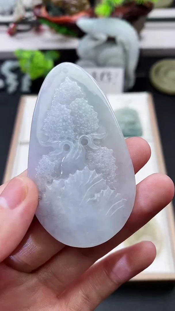 颈饰未镶嵌翡翠天然缅甸A货翡翠