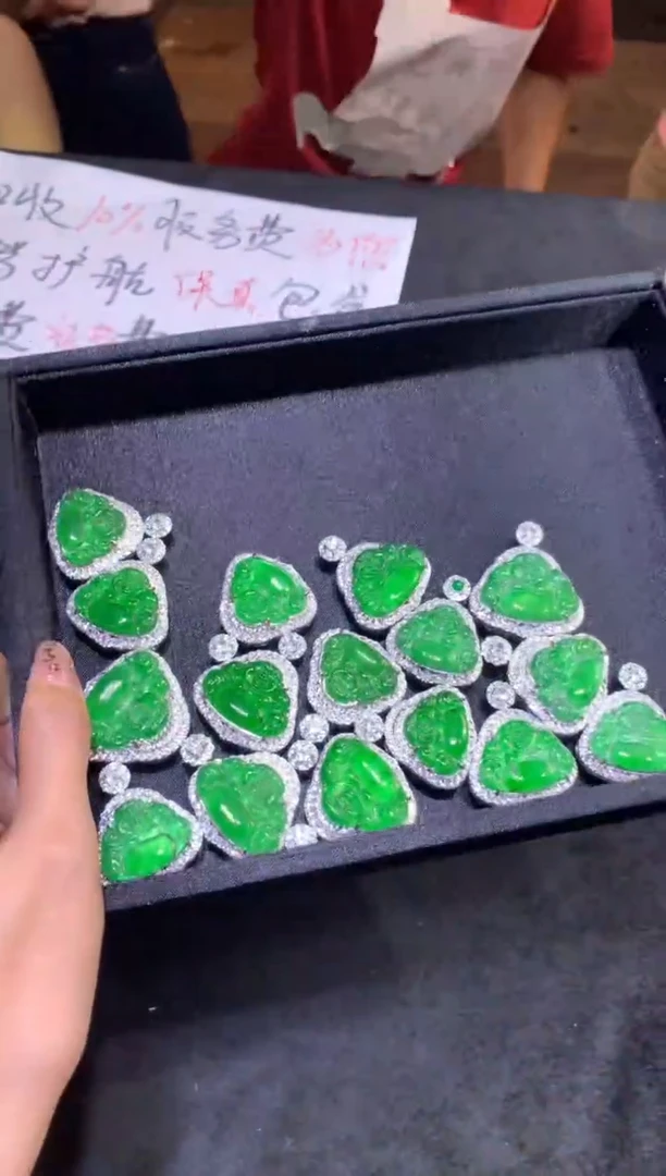 翡翠合金颈饰7001619/mm/多样性发/1件