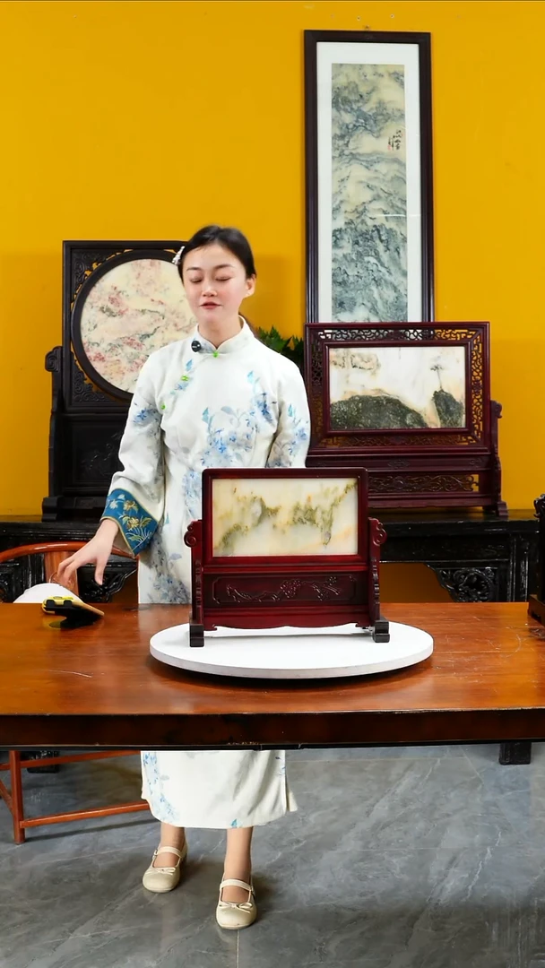 石材天然大理石画摆件