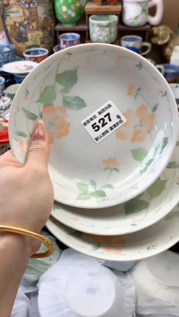 瓷片鱼*走527号六六工艺品瓷器