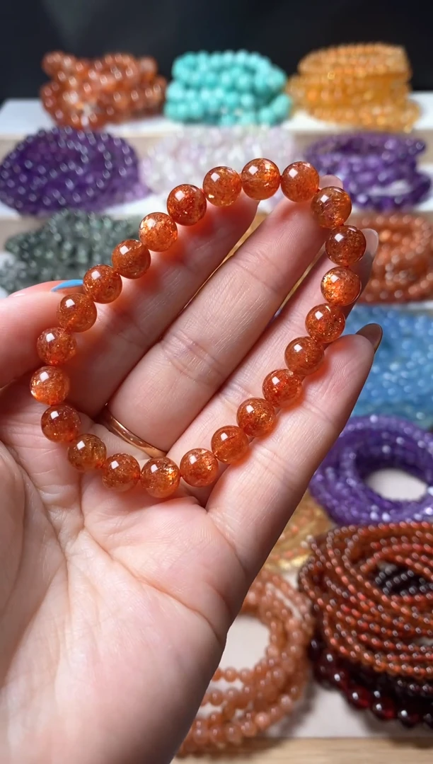 未镶嵌手串日光石太阳石16.8