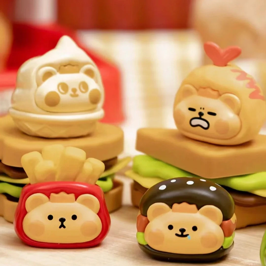【BUFF】小熊虫快乐餐糖果粒盲袋盲盒手办潮玩萌粒摆件