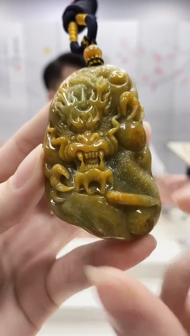 未镶嵌定制翡翠5060ry-毛货挂件8