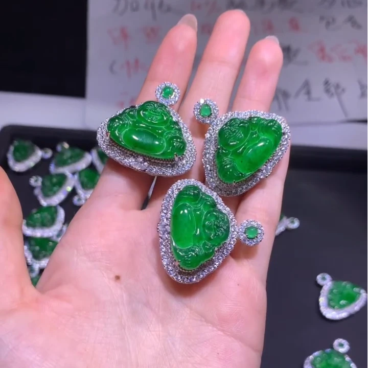 【逍遥】天然A货翡翠佛公吊坠*782/46946/多样性发/1件