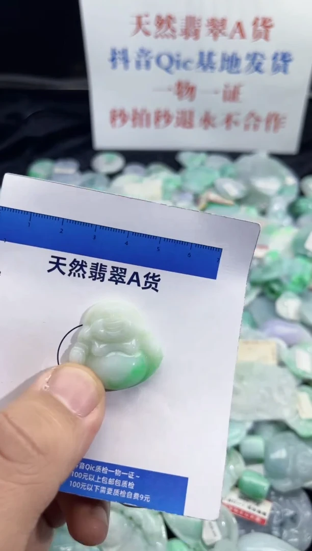 颈饰未镶嵌翡翠天然缅甸翡翠A货吊坠
