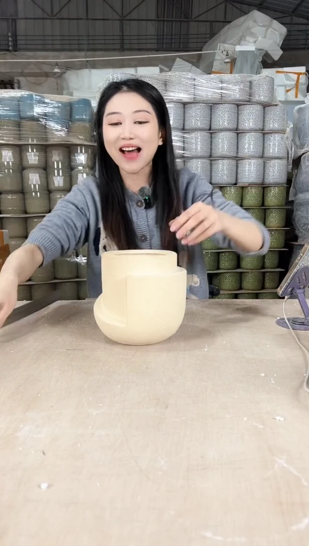 【闪购商品】陶瓷素色圆口不规则14x16