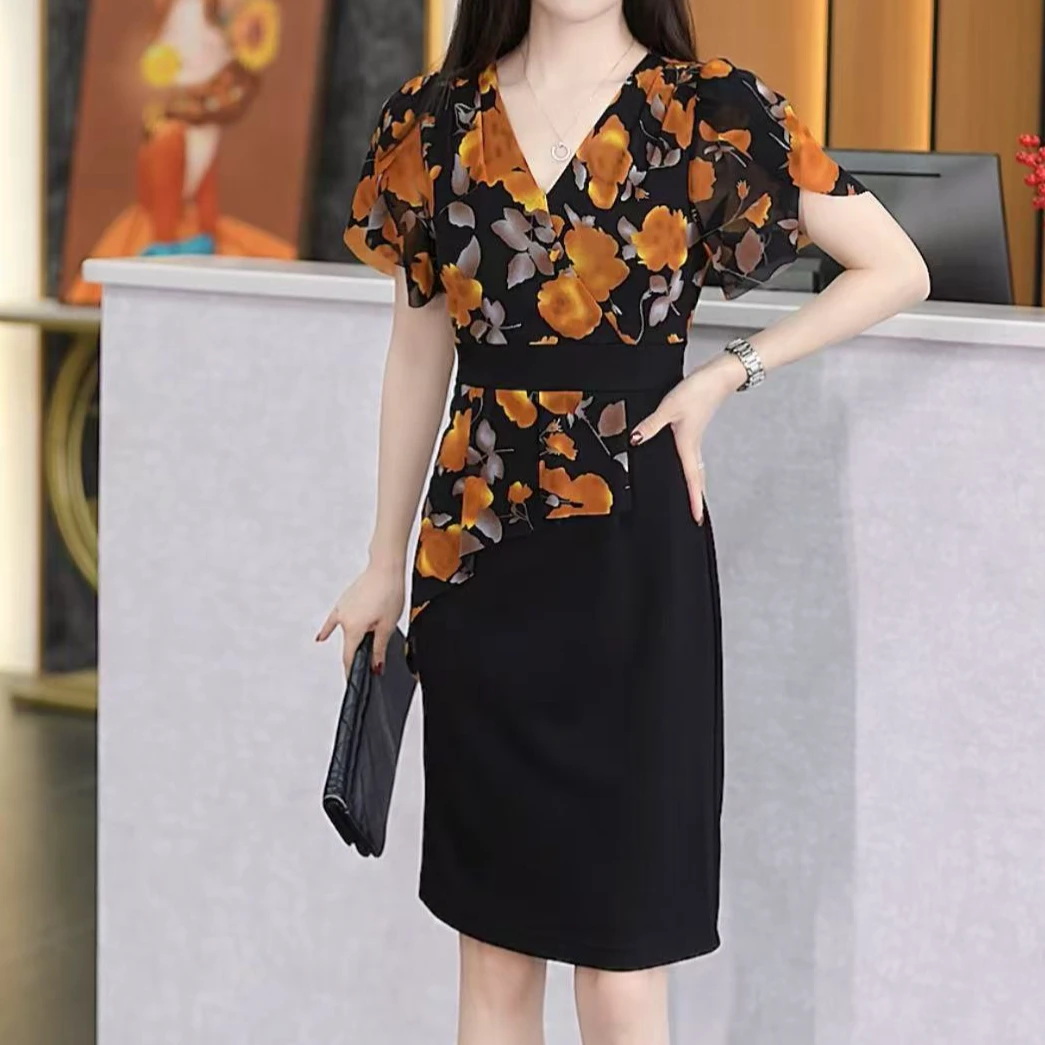 轻奢高级感气质显瘦女人味高级感连衣裙YF25317