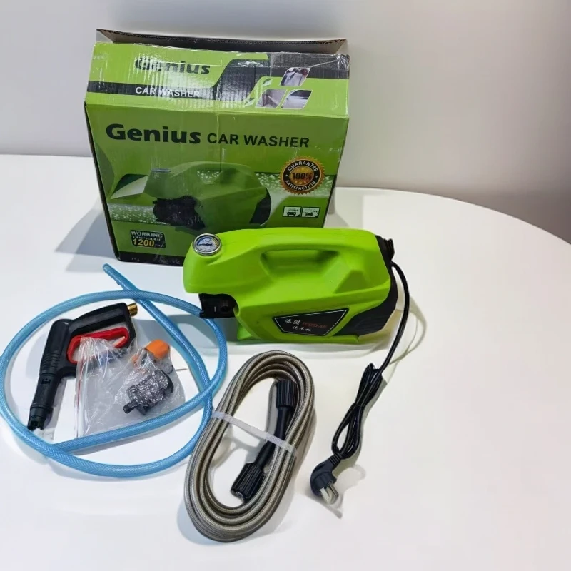 洗车机大功率水泵清洗机洗车机可调压强力清洗神器带短枪