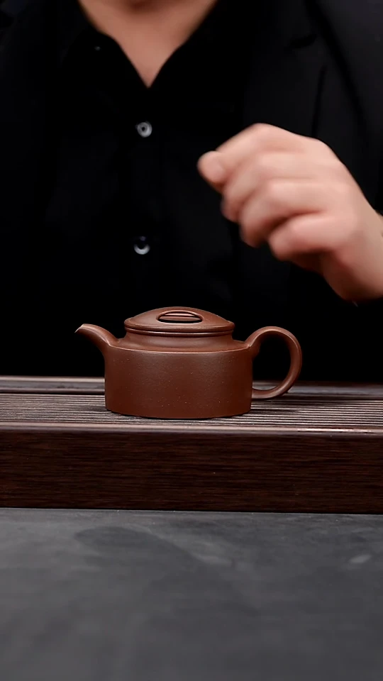 【闪购商品】紫砂茶壶紫泥薄胎牛盖莲子