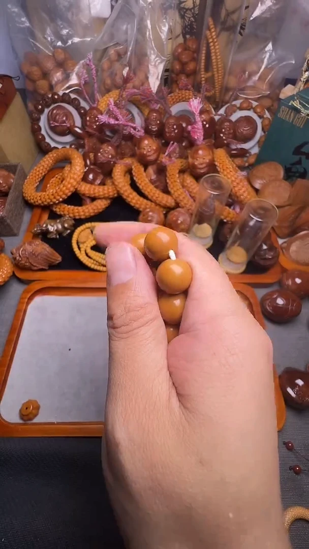 手串橄榄核猴头光珠