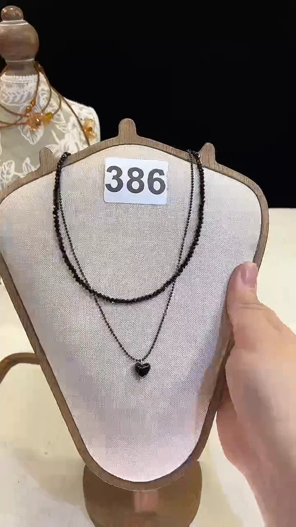 项链钛钢淡水珍珠386