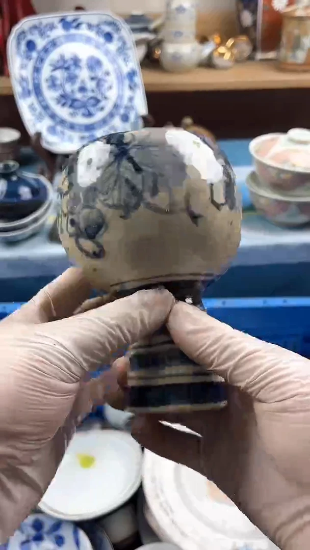 瓷片英歌瓷器满19.9包邮