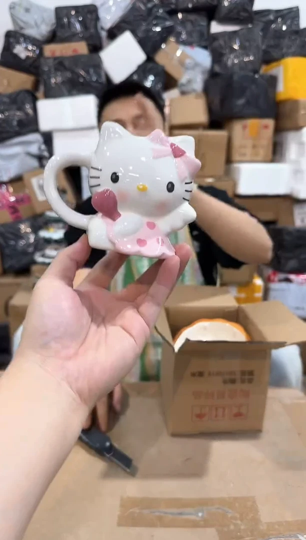 瓷片原盒kt猫天使杯杯杯