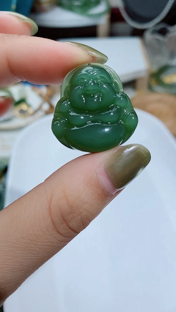 和田玉（碧玉）未镶嵌毛衣链280一个麦落迪的