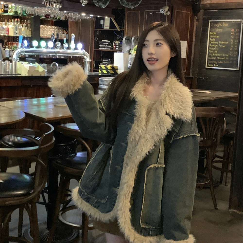 GY9723棉服棉衣拼接常规冬季韩版上衣秋冬女装毛领