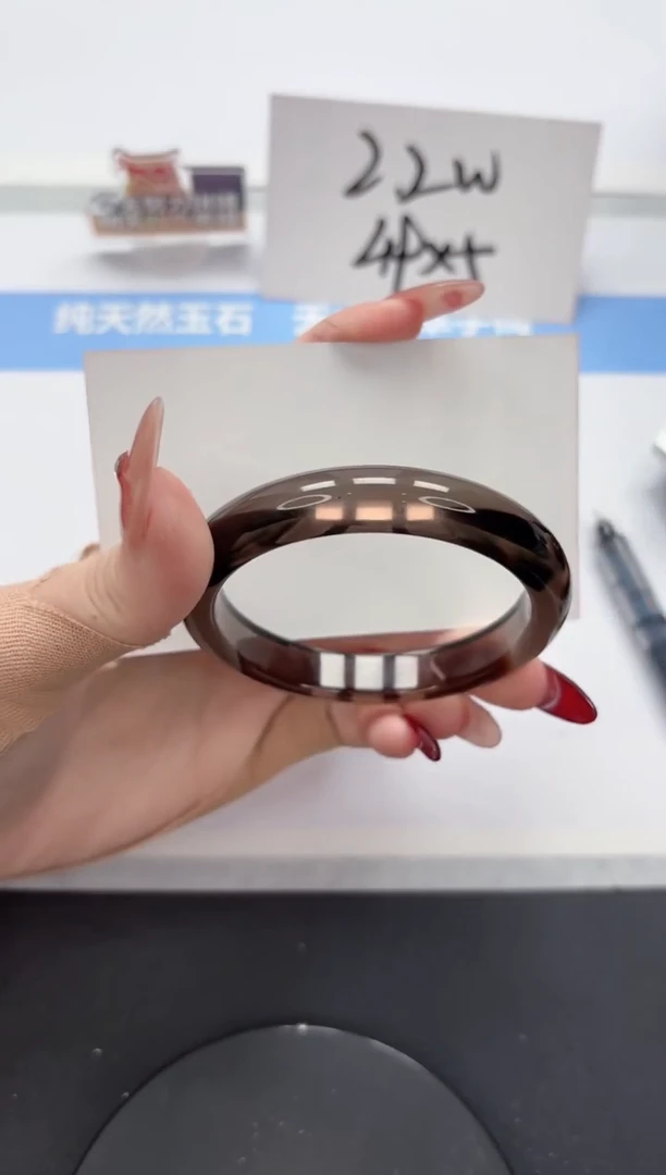 【闪购商品】黑曜岩手镯未镶嵌A308-57.8