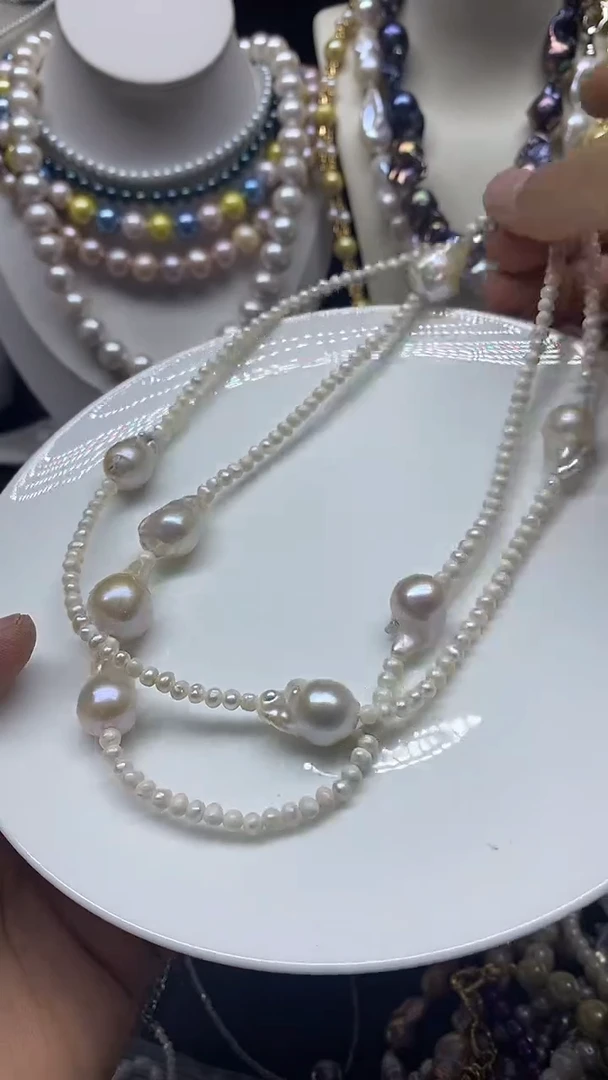 颈饰未镶嵌淡水珍珠多人