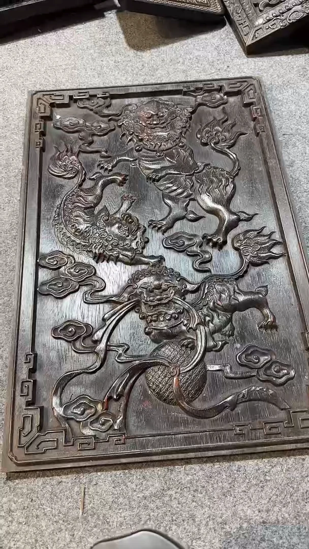 香榧木紫檀拆件雕刻板以直播间实物为准