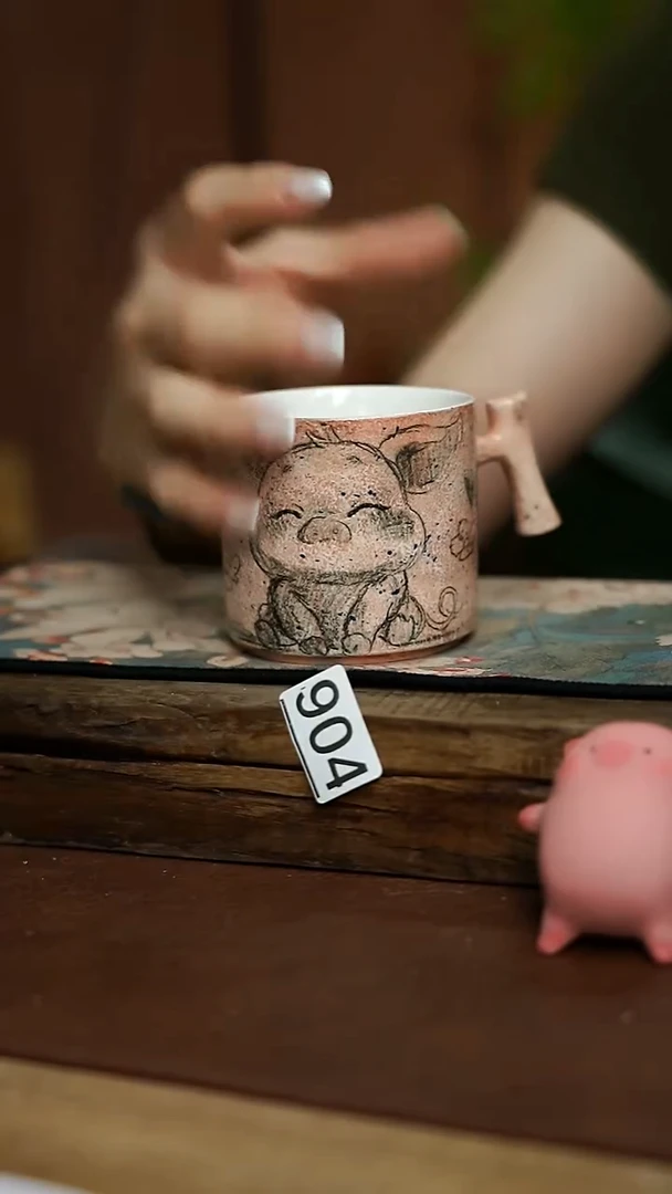 福利！！设计师手作款小鬼设计师 咖啡杯