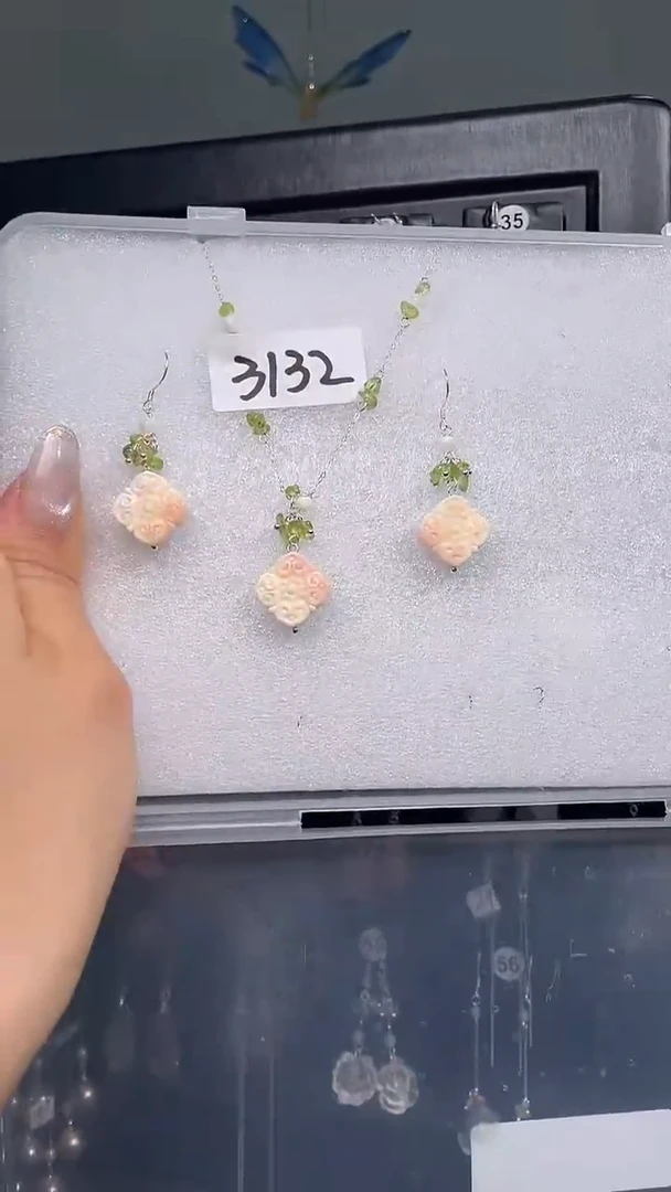 紫晶耳饰银S925镶嵌喜欢拍