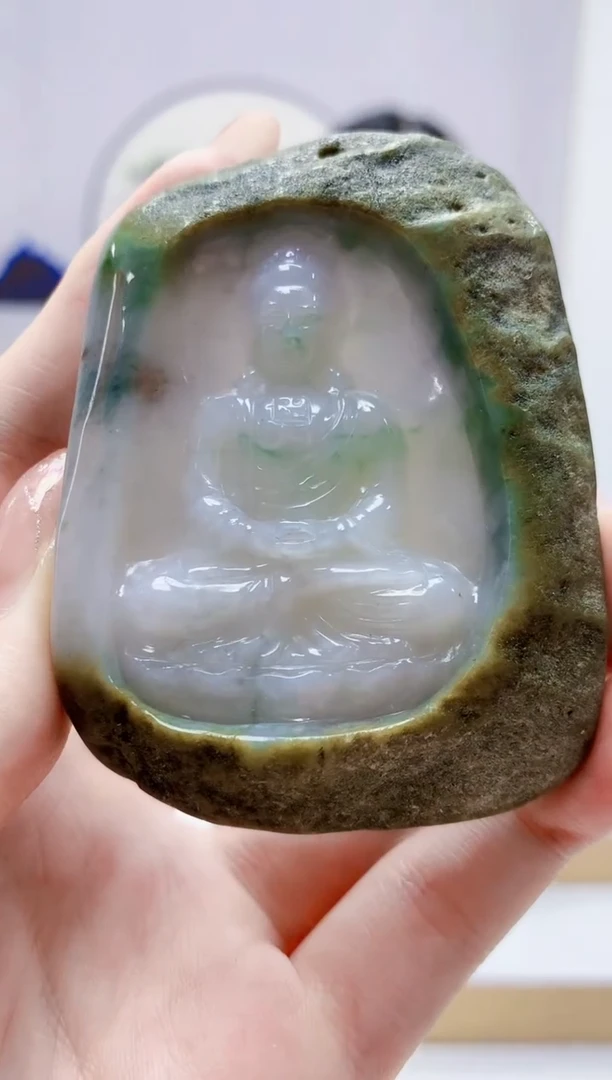 未镶嵌定制翡翠4812jw-毛货挂件57