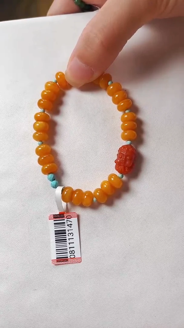 手链琥珀未镶嵌8mm蜜蜡，多样性只发其中一件