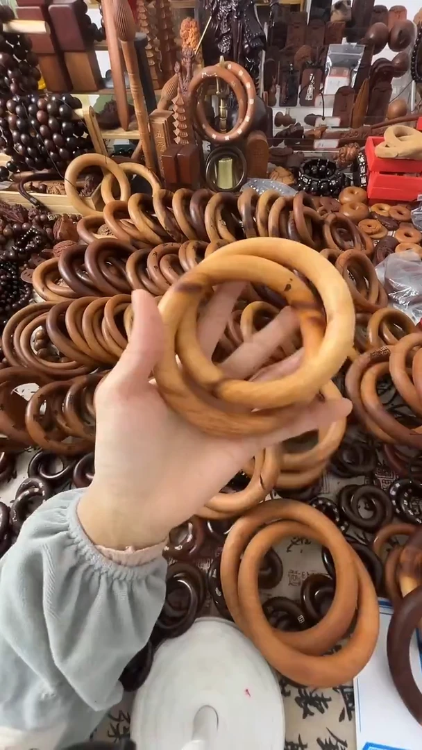 枣木乾坤圈桃木80圈口微瑕一物一拍