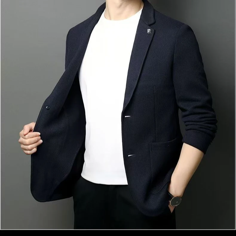 A 200-399 男西服百搭潮流春秋季休闲时尚修身商务