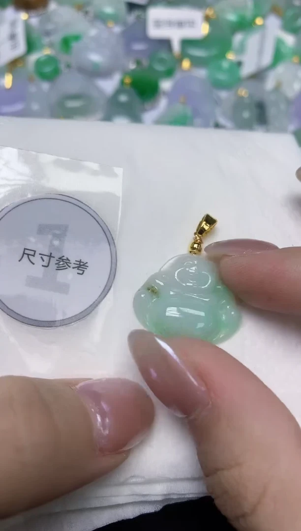 翡翠未镶嵌颈饰天然缅甸翡翠A货百元以上9元证书费自理