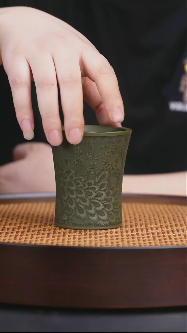 茶杯紫砂宜兴原矿紫砂