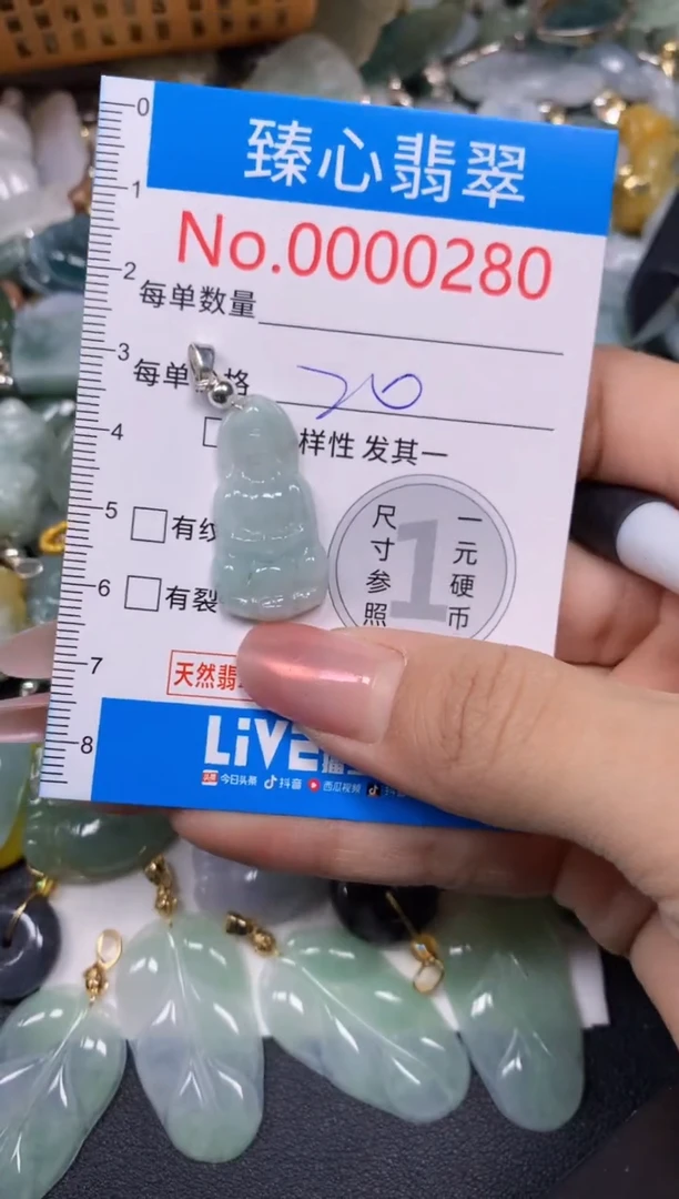 【闪购商品】翡翠颈饰未镶嵌含绳000280