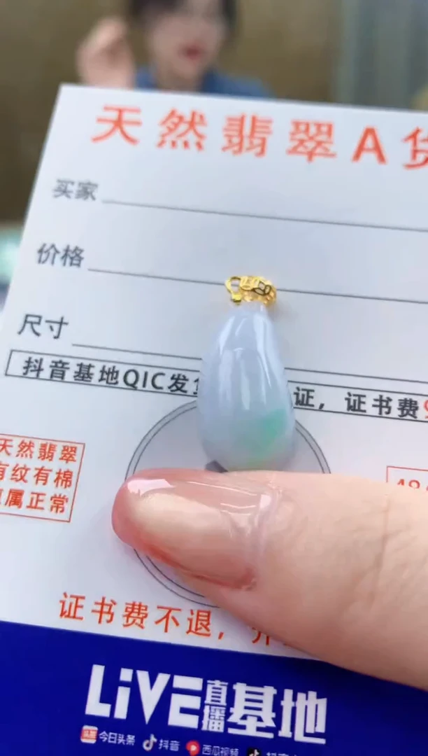 颈饰未镶嵌翡翠天然A货翡翠挂件