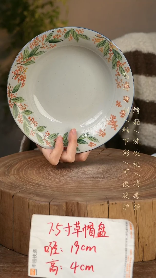 碗瓷景德镇手工手绘高温瓷釉下彩